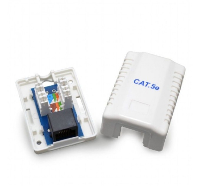 Cablexpert Комп'ютерна розетка Cablexpert RJ45x1 UTP, cat.5e (NCAC-1U5E-01)