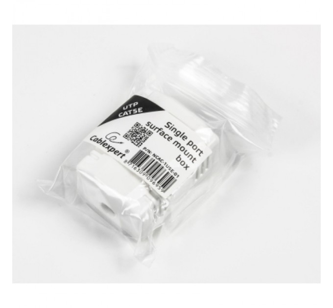 Cablexpert Комп'ютерна розетка Cablexpert RJ45x1 UTP, cat.5e (NCAC-1U5E-01)