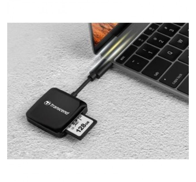 Transcend Зчитувач флеш-карт Transcend USB 3.2 Gen 1 Type-C SD/microSD Black (TS-RDC3)