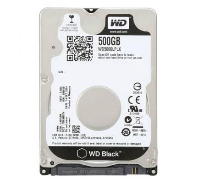 WD Жорсткий диск для ноутбука 2.5" 500GB WD (WD5000LPLX)