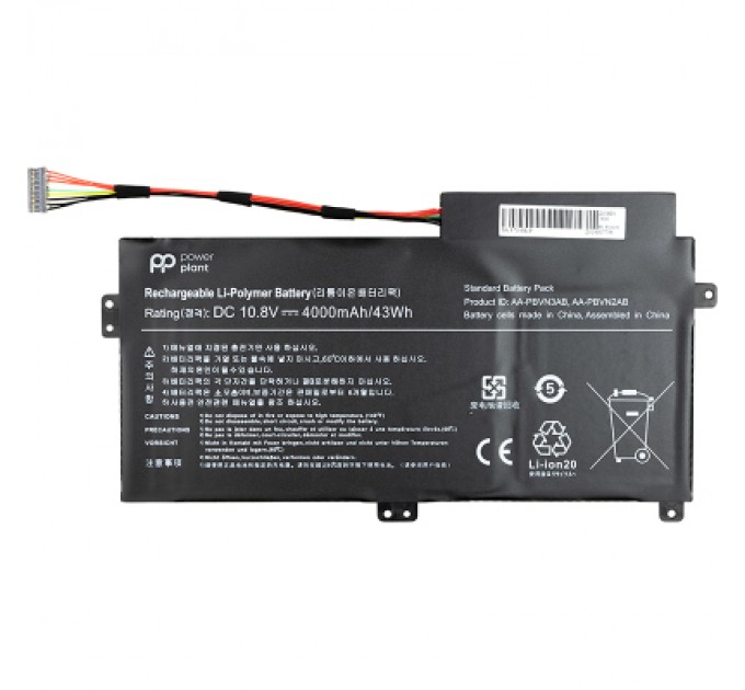 PowerPlant Акумулятор до ноутбука Samsung 370R (AA-PBVN3AB) 10.8V 4000mAh PowerPlant (NB490080)