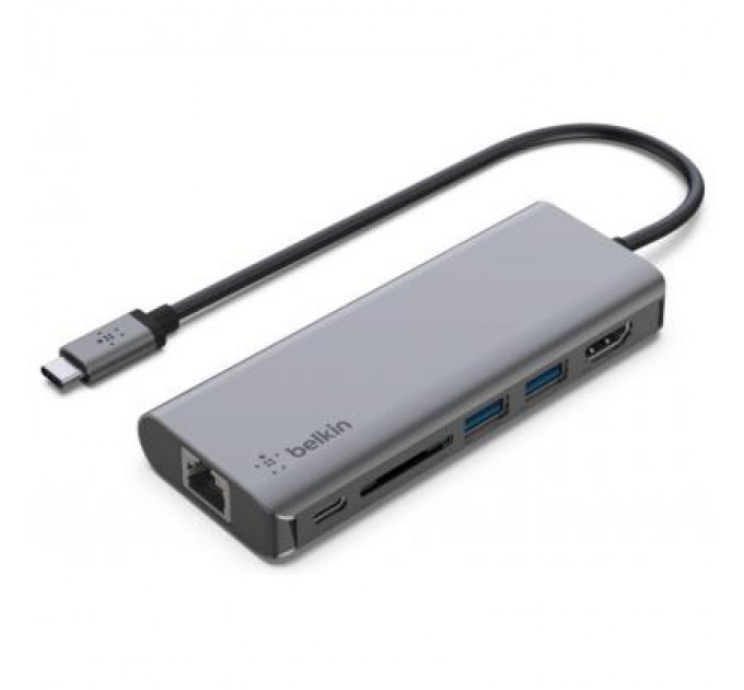 Belkin Концентратор Belkin USB-C 6in1 Multiport Dock (AVC008BTSGY)