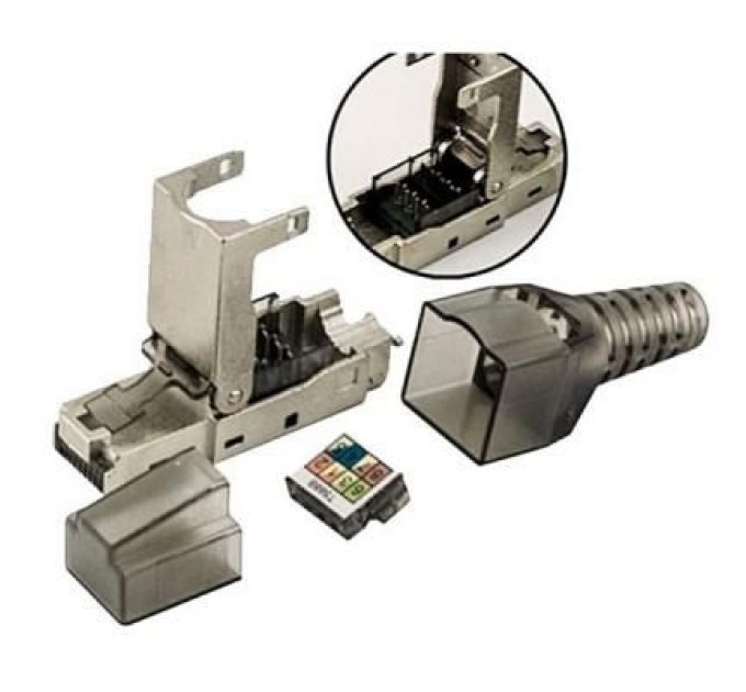 Kingda Конектор RJ45 cat.6A STP 8P8C, безінструментальний Kingda (KD-KJ6A-17S)