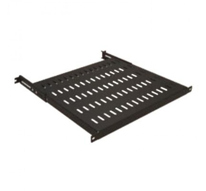 Mirsan Полка 19" Mirsan 1U глиб. 800-1000мм, регульована RAL 9005 (MR.SBR80.01_YK)