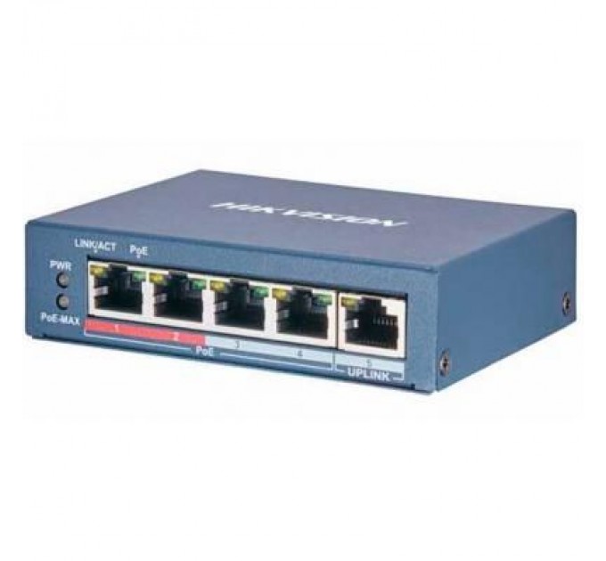 Hikvision Комутатор мережевий Hikvision DS-3E0105P-E/M(B)