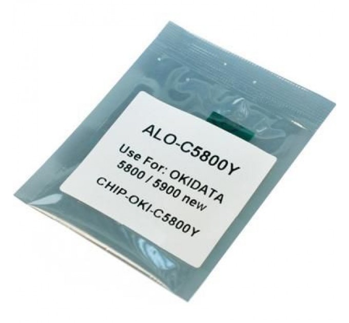 Apex Чип для картриджа OKI C5850 YELLOW 6K Apex (CHIP-OKI-5850-Y)