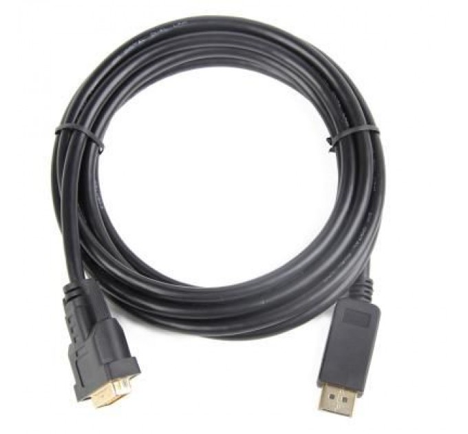 Cablexpert Кабель мультимедійний Display Port to DVI 24+1pin, 1.0m Cablexpert (CC-DPM-DVIM-1M)