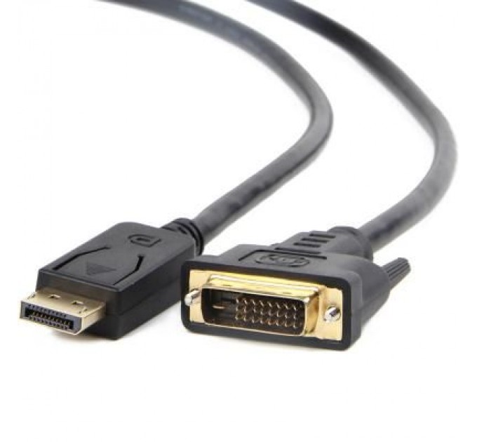 Cablexpert Кабель мультимедійний Display Port to DVI 24+1pin, 1.0m Cablexpert (CC-DPM-DVIM-1M)