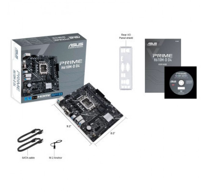 ASUS Материнська плата ASUS PRIME H610M-D D4