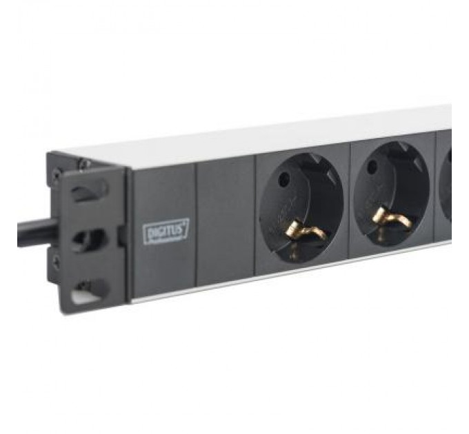 Digitus Силовий блок 10" 1U, 16A, 230V 3xSchuko, вилка Schuko Digitus (DN-95411)