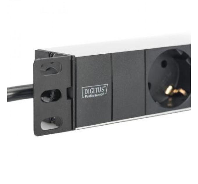 Digitus Силовий блок 10" 1U, 16A, 230V 3xSchuko, вилка Schuko Digitus (DN-95411)