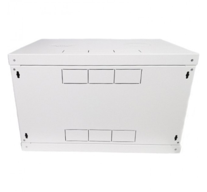 Eserver Шафа настінна Eserver 6U, 600х350х370 (Ш*Г*В), скло, сірий (ES-Е635G)