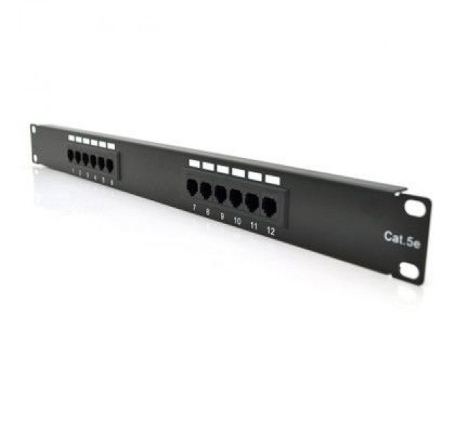 Pipo Патч-панель 19" 12хRJ-45 UTP 1U cat.5e Pipo (PP125191U)