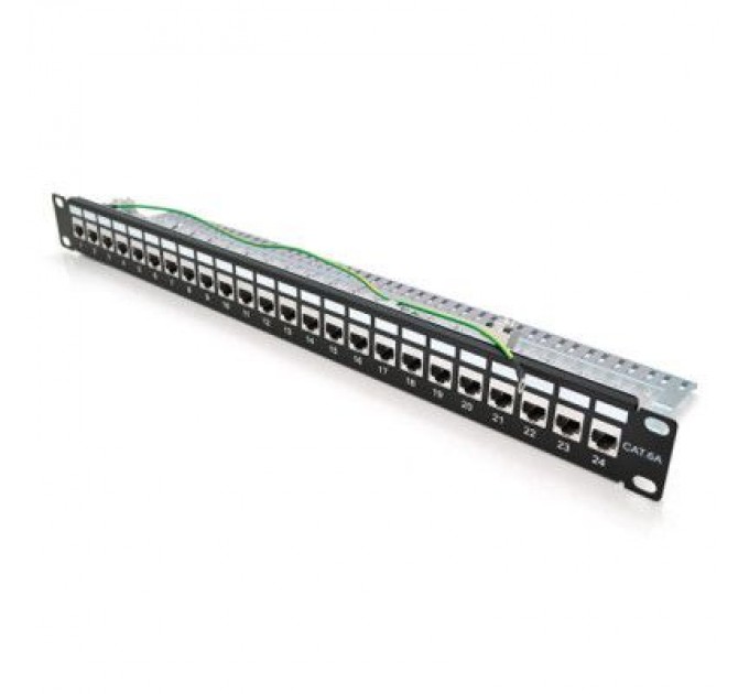 Pipo Патч-панель 19" 24хRJ-45 FTP 1U cat.6A, w Organizer Pipo (PP247191UFTP)