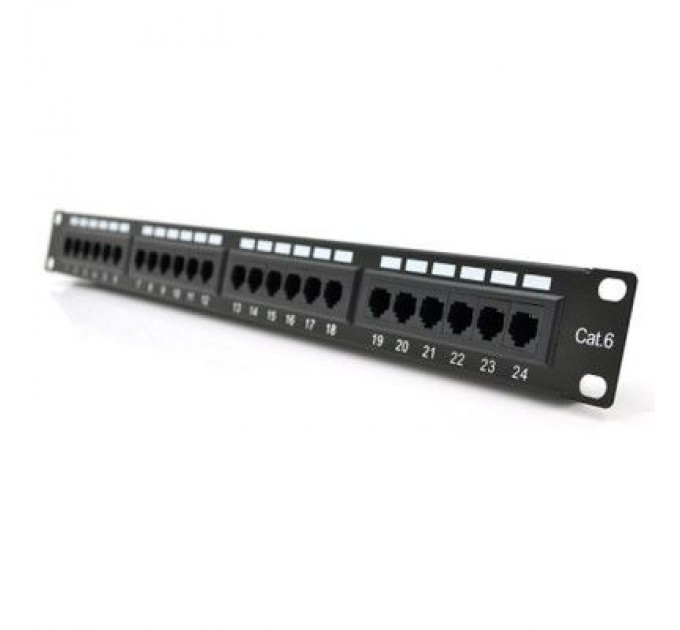 Pipo Патч-панель 19" 24хRJ-45 UTP 1U cat.6 Pipo (PP246191U)