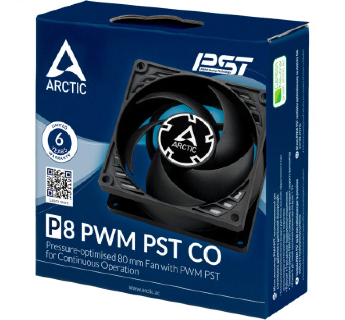 Arctic Кулер до корпусу Arctic P8 PWM PST CO (Black) (ACFAN00151A)