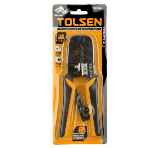 Tolsen Інструмент Tolsen для обжиму конекторів 6P, 8P (38054)