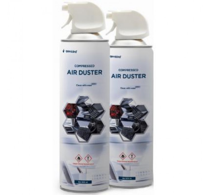 Gembird Стиснене повітря для чистки spray duster 600ml Gembird (CK-CAD-FL600-01)