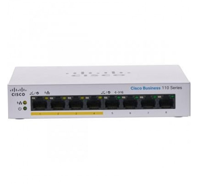 Cisco Комутатор мережевий Cisco CBS110-8PP-D-EU