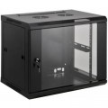 Kingda Шафа настінна Kingda 15U 19" 600x600 RAL9004 (KD-007-6615)