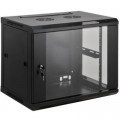 Kingda Шафа настінна Kingda 18U 19" 600x600 RAL9004 (KD-007-6618)