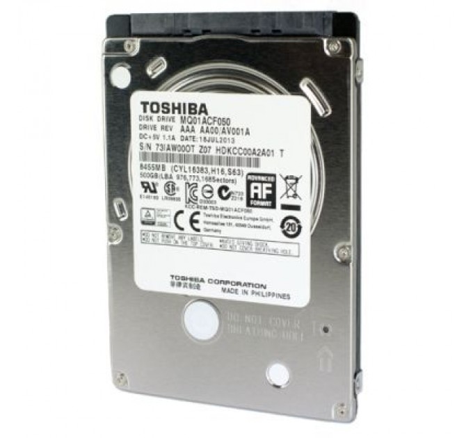 Toshiba Жорсткий диск для ноутбука 2.5" 500GB Toshiba (MQ01ACF050)