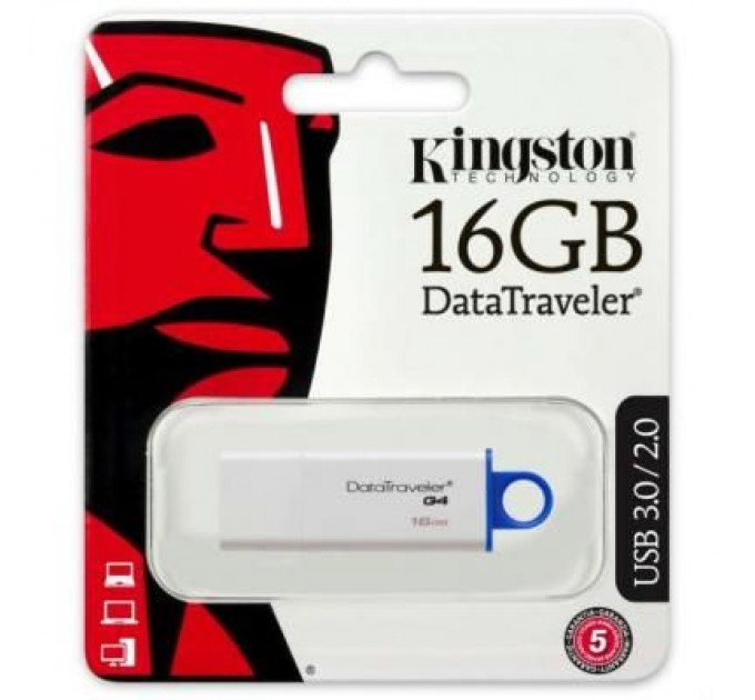 Kingston USB флеш накопичувач Kingston 16Gb DataTraveler Generation 4 (DTIG4/16GB)