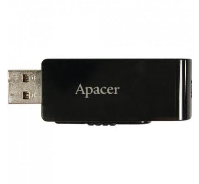 Apacer USB флеш накопичувач Apacer 32GB AH350 Black RP USB3.0 (AP32GAH350B-1)
