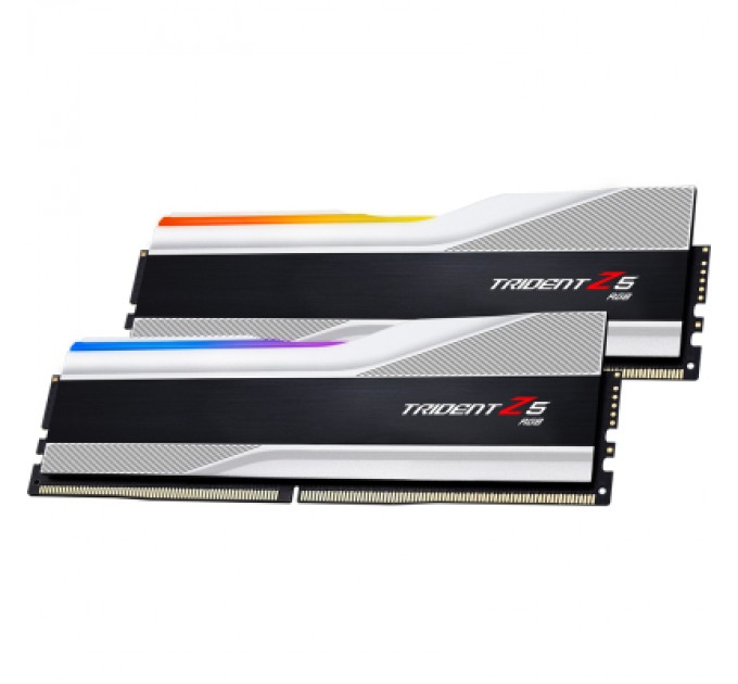G.Skill Модуль пам'яті для комп'ютера DDR5 32GB (2x16GB) 6000 MHz Trident Z5 NEO RGB Silver G.Skill (F5-6000J3040F16GX2-TZ5RS)