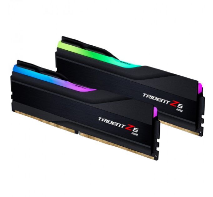 G.Skill Модуль пам'яті для комп'ютера DDR5 32GB (2x16GB) 6000 MHz Trident Z5 RGB Black G.Skill (F5-6000J3238F16GX2-TZ5RK)