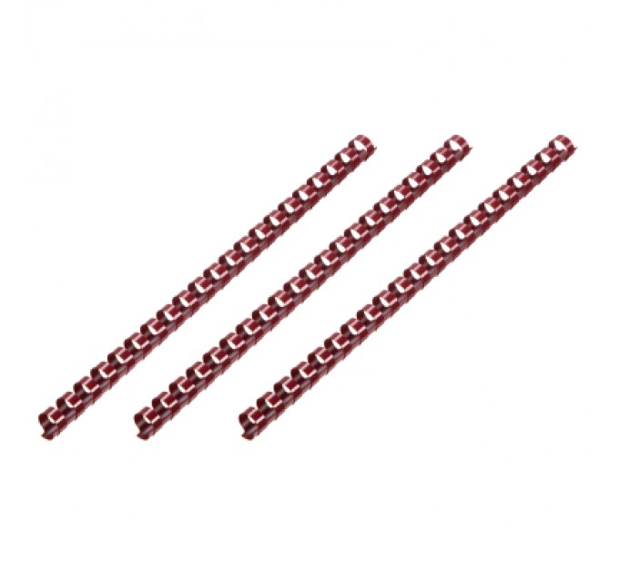 2E Пружина для палітурки 2E пл. 14мм (100 шт.) темно-бордові (2E-PL14-100MR)
