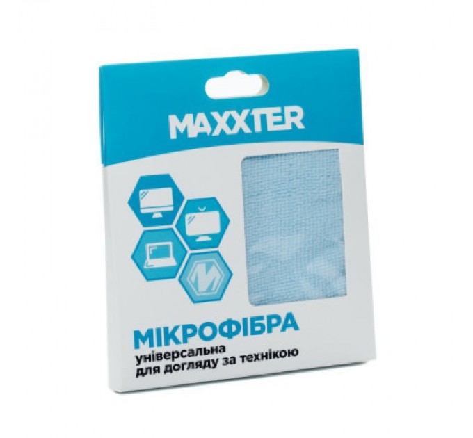 Maxxter Серветки Maxxter for TFT/PDA/LCD, 25х25, 1шт (MC-25X25-01)