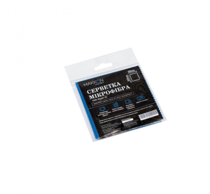 Makkon Серветки Makkon microfiber, 20x20 cm, 1шт (ZMN-Wipes-20)
