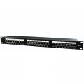 Cablexpert Патч-панель 19" 24xRJ-45 FTP cat.5е, 1U, тип 110 Cablexpert (NPP-C524-002)