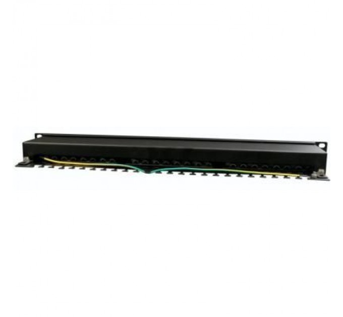 Cablexpert Патч-панель 19" 24xRJ-45 FTP cat.5е, 1U, тип 110 Cablexpert (NPP-C524-002)