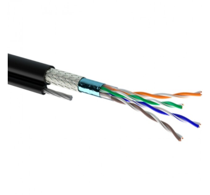 OK-Net Кабель мережевий OK-Net SFTP 305м cat.5e зовнішній, трос (SF/UTP-cat.5E) (КППЭОт-ВП (100) 4*2*0,51 / 500)