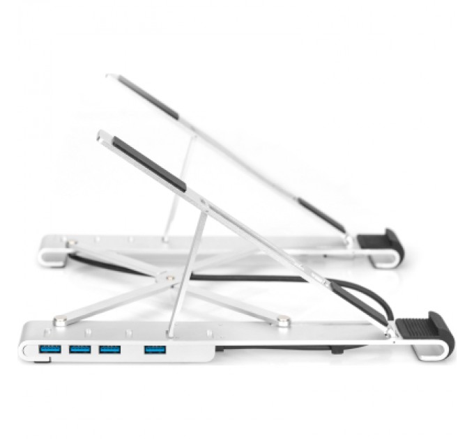 Digitus Підставка до ноутбука Digitus Variable Notebook Stand, до 17", USB-C Dock 5-Port (DA-90424)