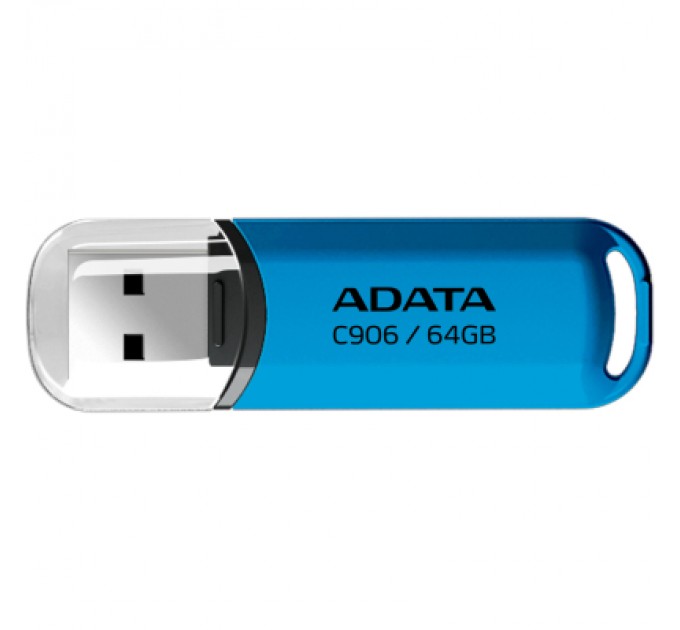 ADATA USB флеш накопичувач ADATA 64GB C906 Blue USB 2.0 (AC906-64G-RWB)