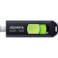 USB флеш накопичувач ADATA 32GB UC300 Black/Green Type-C USB 3.2 (ACHO-UC300-32G-RBK/GN)