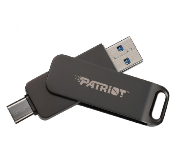 Patriot USB флеш накопичувач Patriot 32GB Rage R550 Matte Black USB 3.2/Type-C (PE32GR550DSAD)