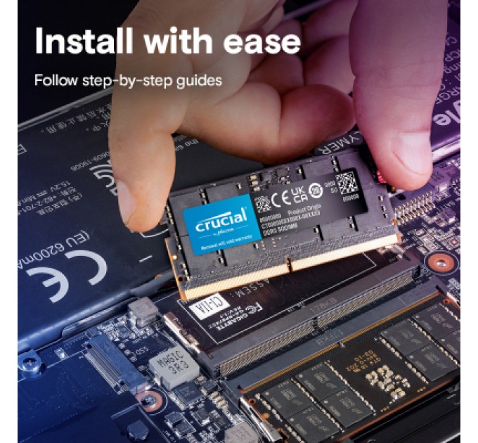 Micron Модуль пам'яті для ноутбука SoDIMM DDR5 16GB 4800 MHz Micron (CT32G48C40S5T)