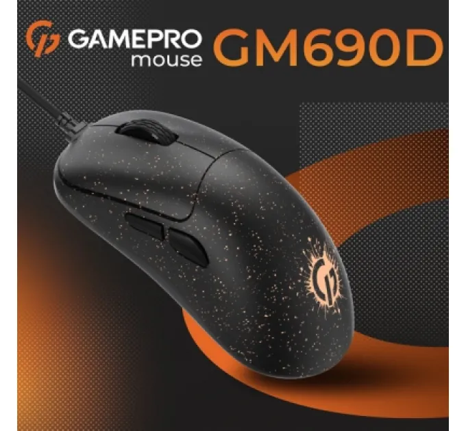 GamePro Мишка GamePro GM690D USB Black/Orange (GM690D)