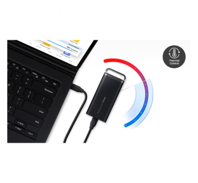 Samsung Накопичувач SSD USB 3.2 8TB T5 Shield Samsung (MU-PH8T0S/WW)