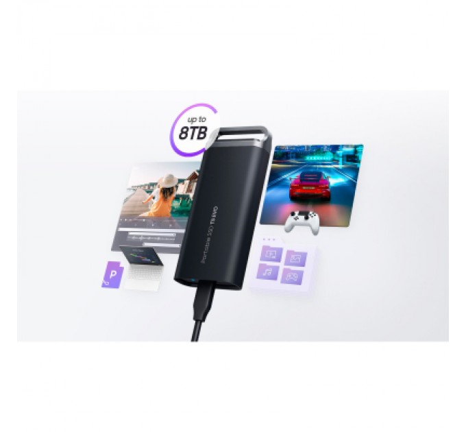 Samsung Накопичувач SSD USB 3.2 8TB T5 Shield Samsung (MU-PH8T0S/WW)