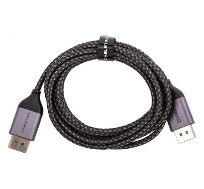 Cabletime Кабель мультимедійний DisplayPort to DisplayPort 2.0m V1.4 Cabletime (CA914647)