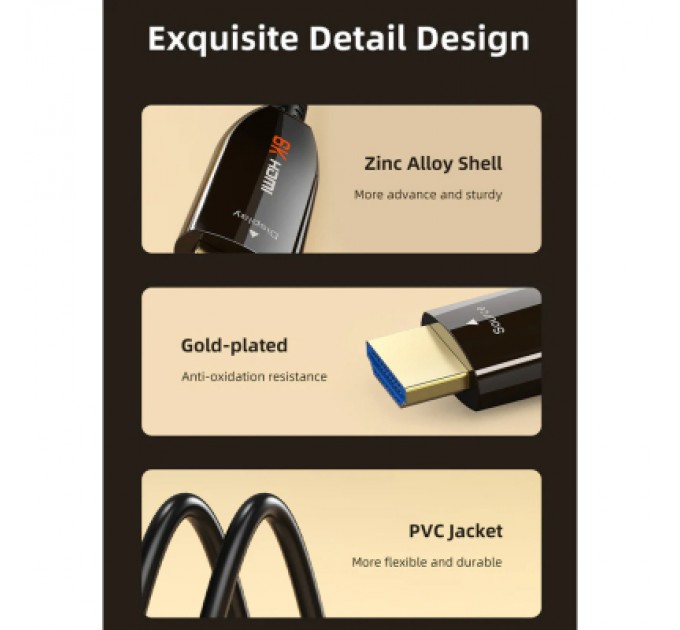 Cabletime Кабель мультимедійний HDMI to HDMI 30.0m v2.1 AOC Cabletime (CA914050)