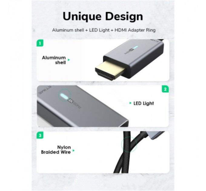 Cabletime Кабель мультимедійний mini DisplayPort to HDMI 1.8m Cabletime (CA914586)