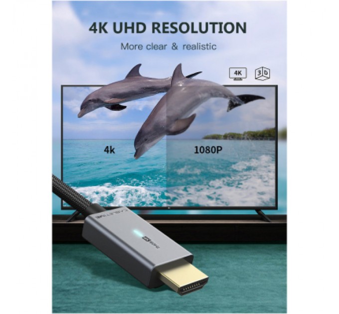 Cabletime Кабель мультимедійний mini DisplayPort to HDMI 1.0m Cabletime (CA914593)