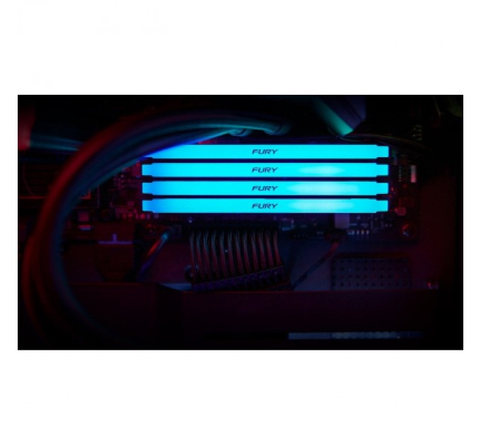 Kingston Fury (ex.HyperX) Модуль пам'яті для комп'ютера DDR5 32GB 6000 MHz Beast RGB Kingston Fury (ex.HyperX) (KF560C36BBEA-32)