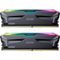 Lexar Модуль пам'яті для комп'ютера DDR5 32GB (2x16GB) 7200 MHz Ares RGB Black Lexar (LD5U16G72C34LA-RGD)